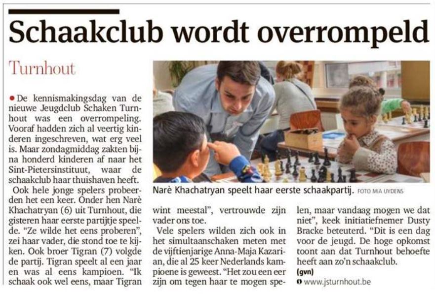 Krantenartikel: JST wordt overrompeld